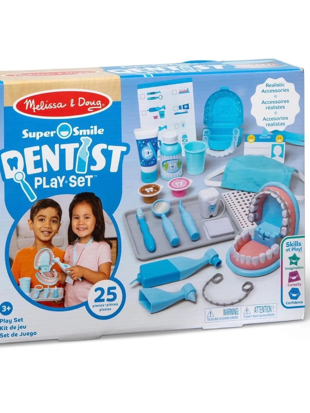 Melissa & Doug Super Smile Dentist Set 25 Piece Dentist Kit with Oversized Teeth